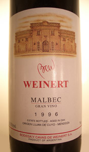 Weinert Malbec 2006 - Cliquez sur l'image pour la fermer